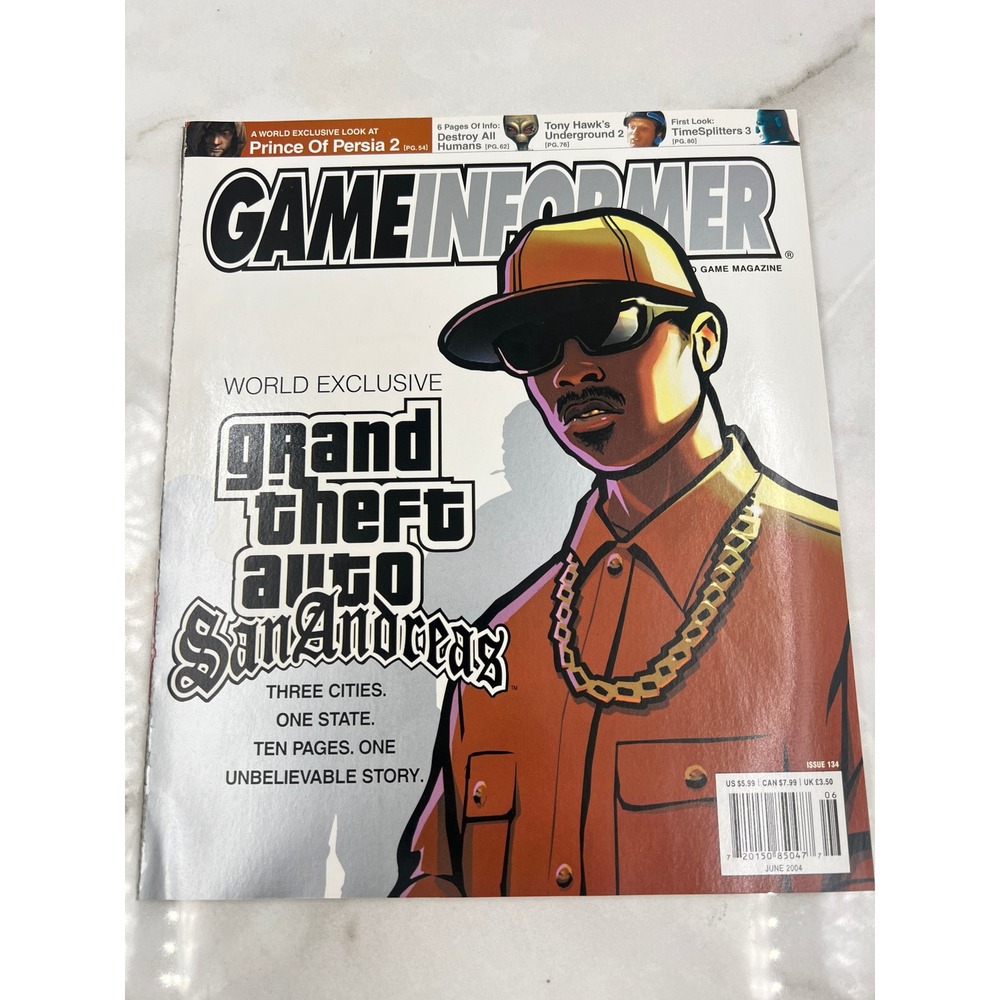 Game Informer Magazine Iss 134 June 2004 GTA San Andreas Cover Prince of Persia
